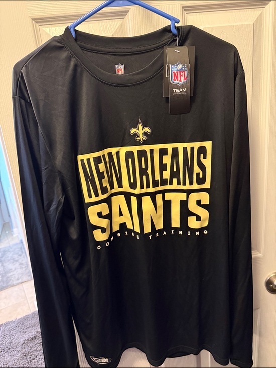 Other - New Orleans Saints Black & Gold Long Sleeve NFL Tee